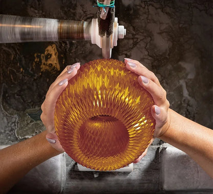 Lustre en verre à LED pour escalier et salon