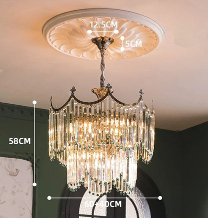 Antique style pendant light for bedroom