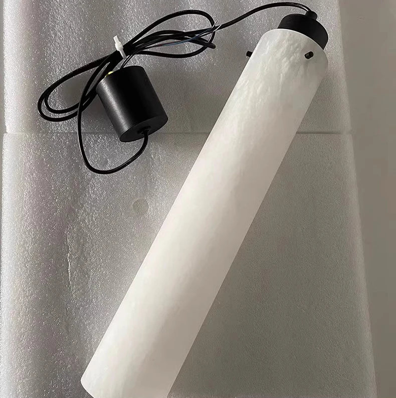 Natural marble led pendant light for dining room