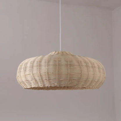 Rattan vintage pendant light