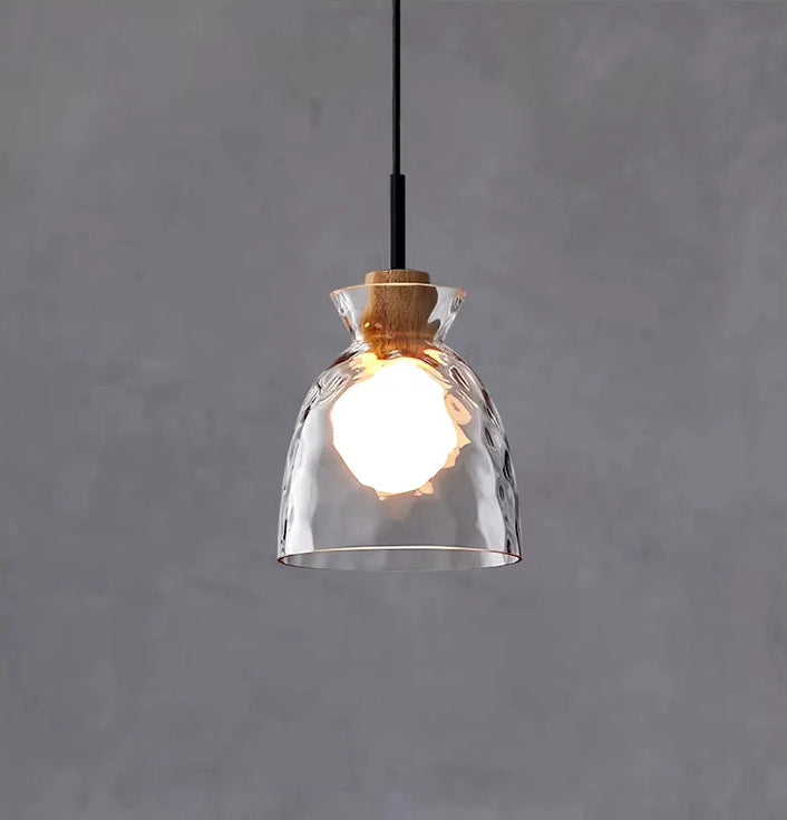 Suspension en verre de style nordique pour îlot de cuisine