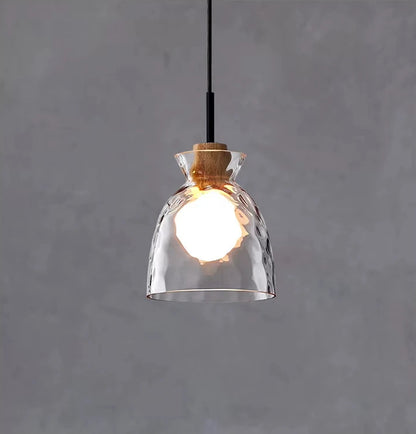 Suspension en verre de style nordique pour îlot de cuisine