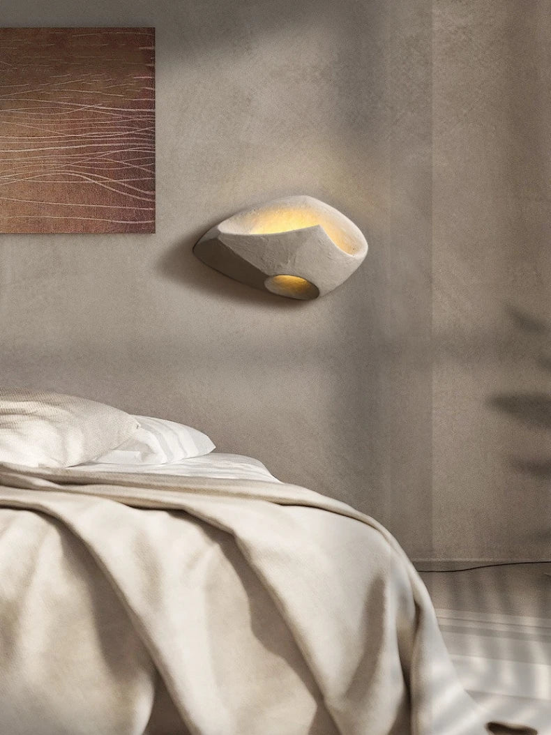 Wabi-sabi futuristic design wall lamp