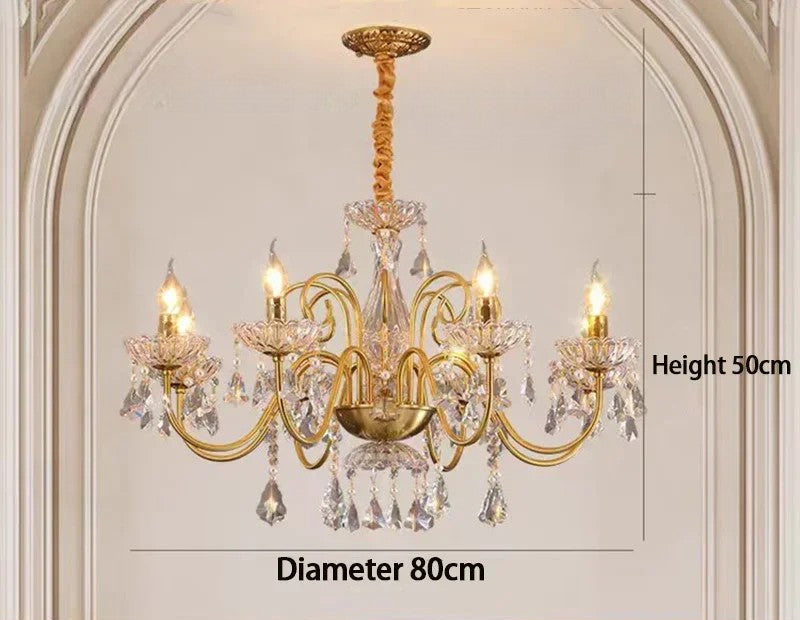 Villa crystal candle centerpiece