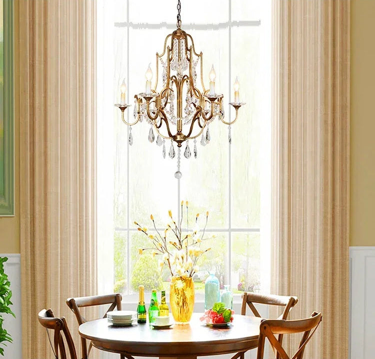 Grande gold country chandelier