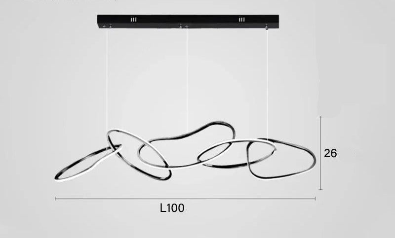 Suspension moderne et élégante à LED