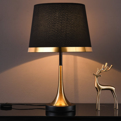 Retro goud-zwarte bureaulamp