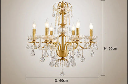 K9 crystal french candle centerpiece