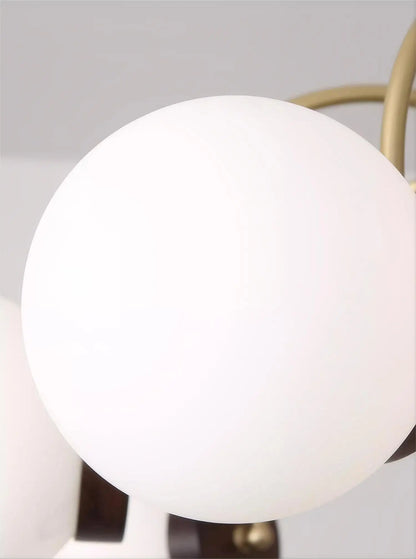 Walnut chandelier light for bedroom and living room