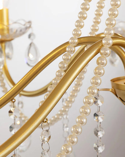 Classic crystal candle ceiling light