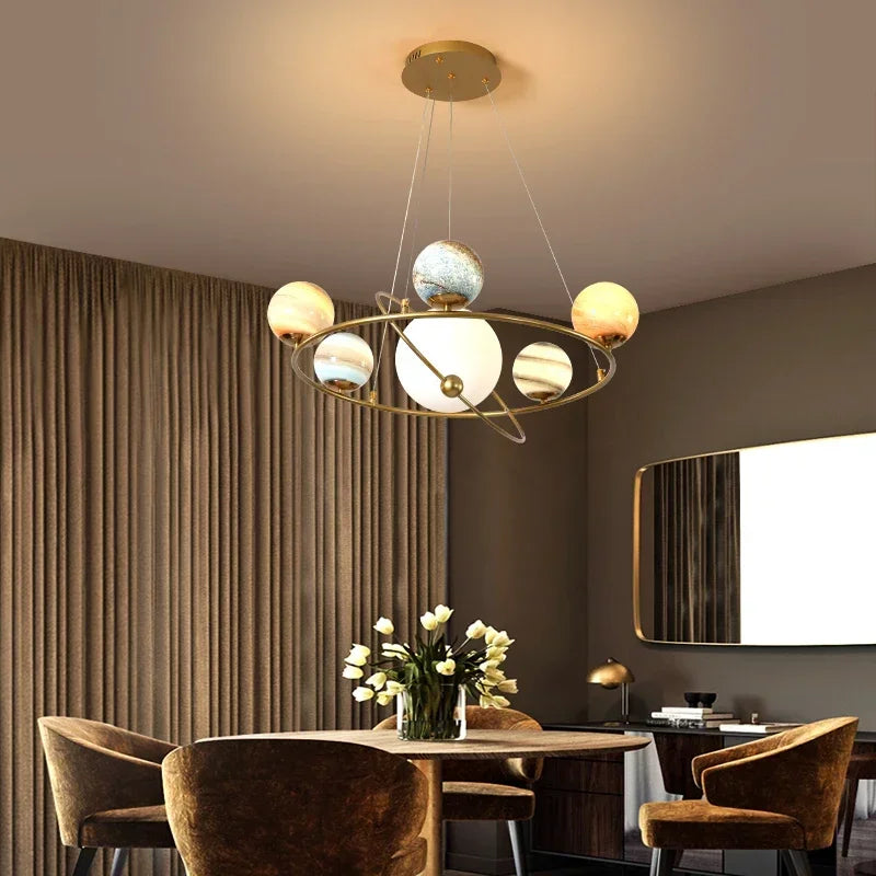 Planet maan plafondlamp