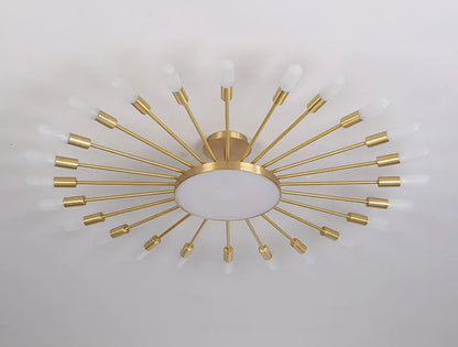 Brass chandelier