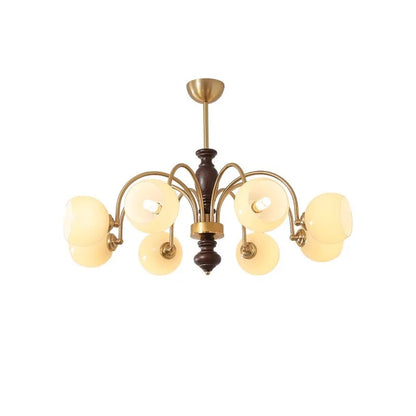 Lampada da soffitto vintage in vetro semi-incassata