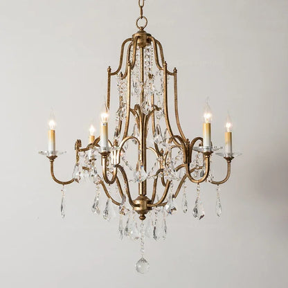 Grande gold country chandelier