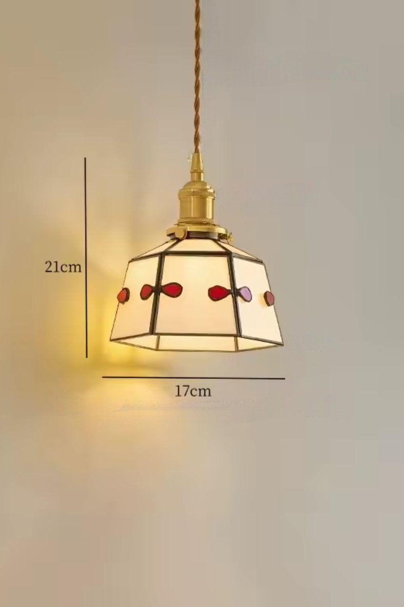 Suspension linéaire en verre rétro pour chambre à coucher et porche