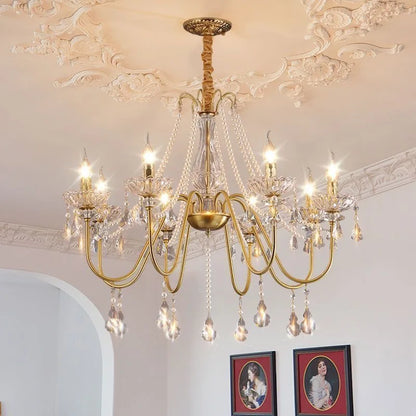 Lustre de hall d'entrée en cristal K9 e14