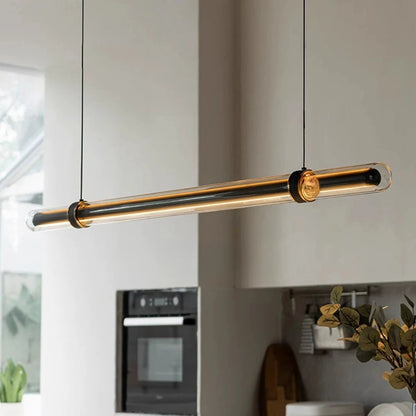 High end linear pendant light for bar counter