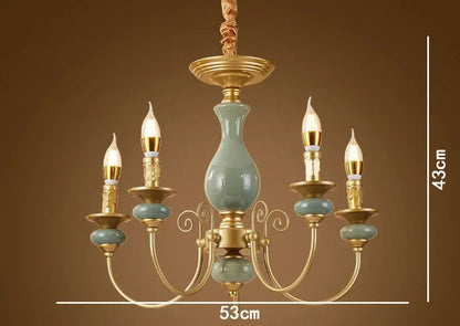 LUXELY Ceramic candle chandelier