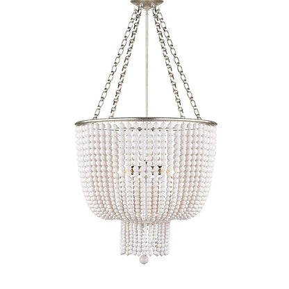 Tiered beaded chandelier for palace
