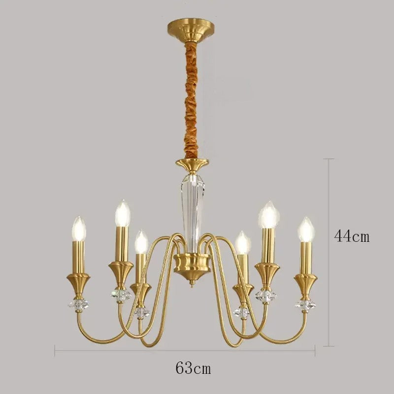 Boerderij kaarsen kroonluchter