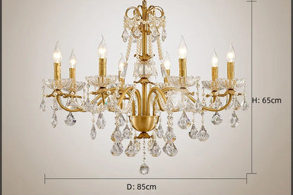 K9 crystal french candle centerpiece