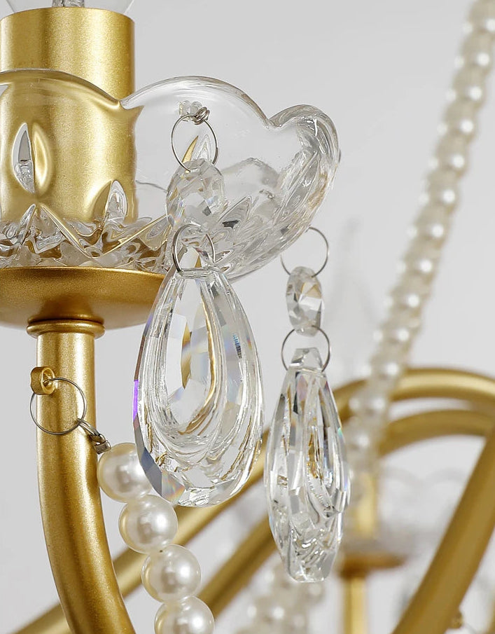 Classic crystal candle ceiling light