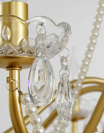 Classic crystal candle ceiling light