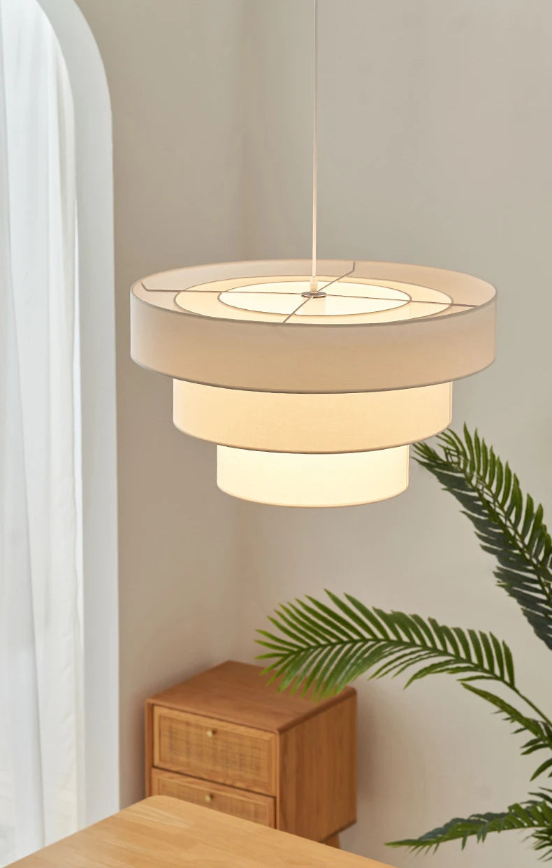 Suspension textile Zen pour chevet