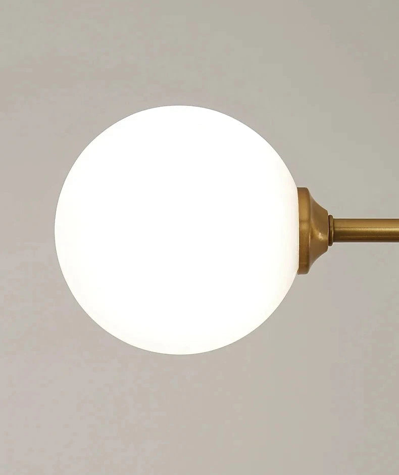 Suspension en verre et laiton g9