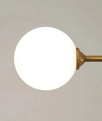 Suspension en verre et laiton g9