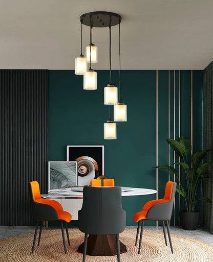 Nordic chandelier for high ceiling staircase