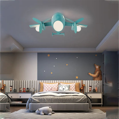 Kids airplane ceiling light for children bedroom