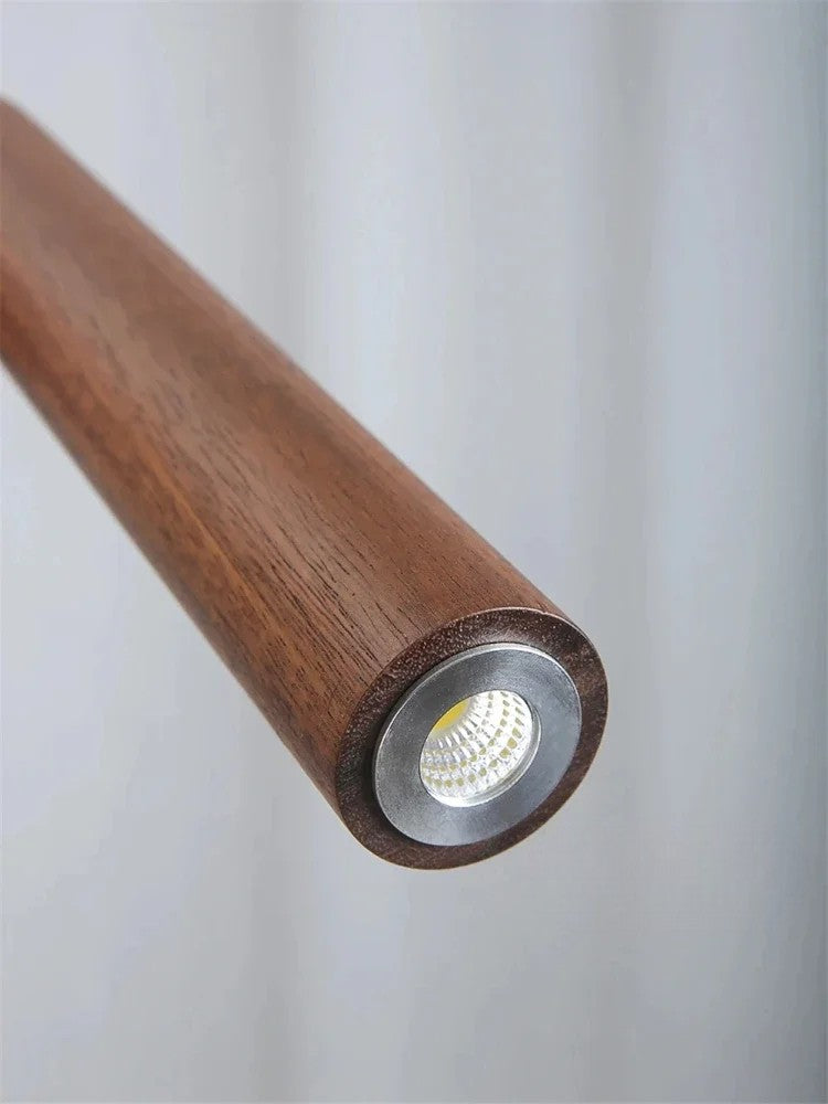 Minimalistische houten Scandinavische hanglamp
