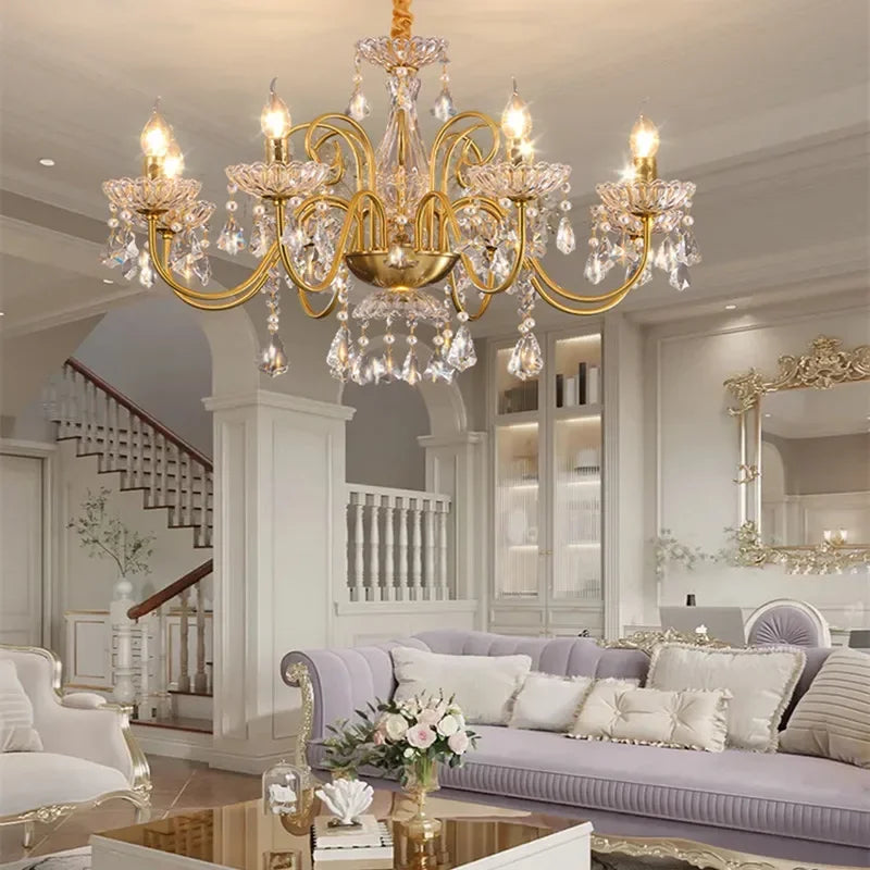 Villa crystal candle centerpiece