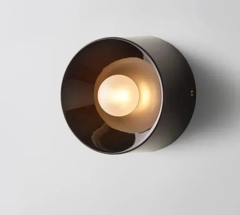 Bahaus black wall lamp