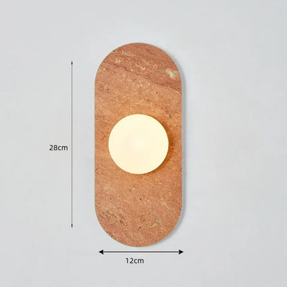 Lyxig vägglampa i marmorsten