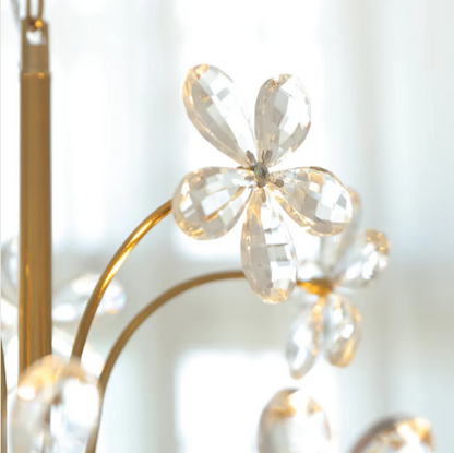 Crystal candle chandelier for living room