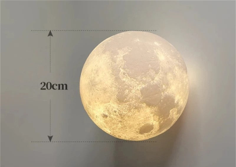 Applique murale Art déco en forme de lune