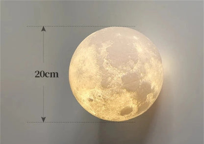 Applique murale Art déco en forme de lune