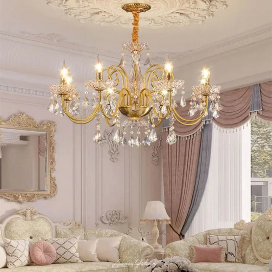 Villa crystal candle centerpiece