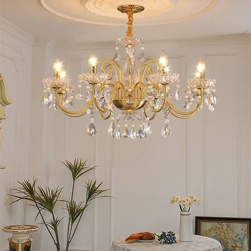 Villa crystal candle centerpiece