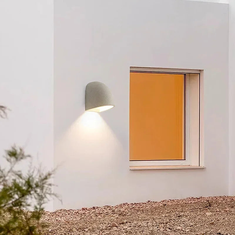 Lampe murale d'extérieur en ciment, résistante à l'eau, pour terrasse