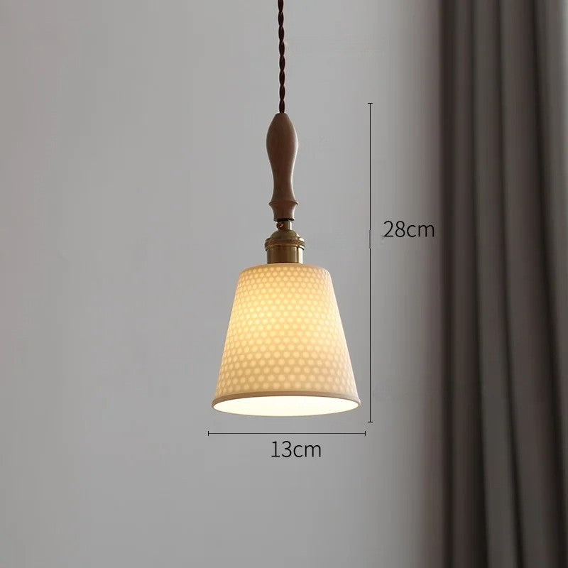 Butterfly keramische koperen LED-hanglamp voor de slaapkamer