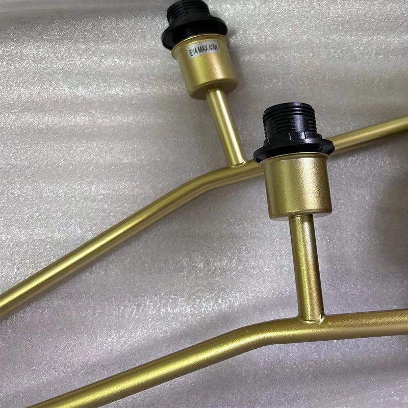 Linen drum island chandelier