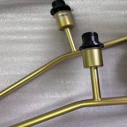 Linen drum island chandelier