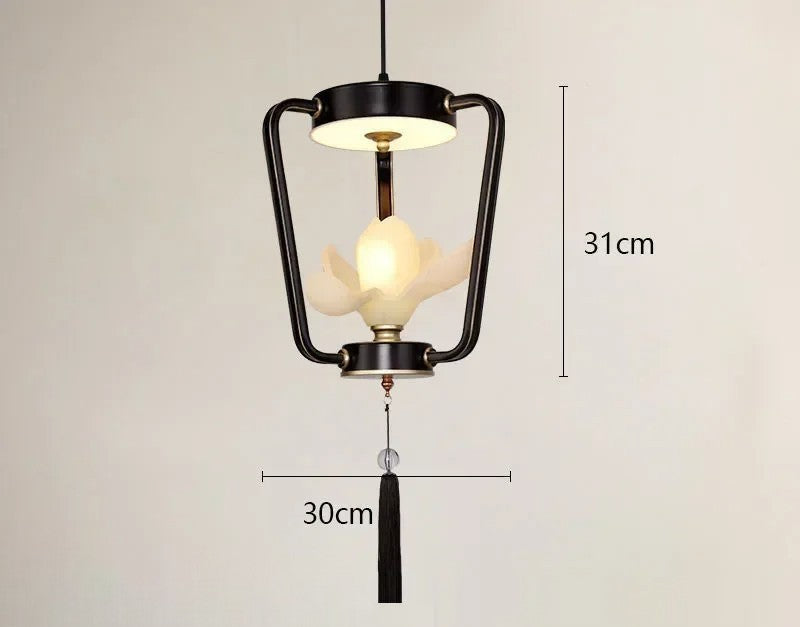 Magnolia flower retro modern chandelier