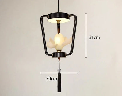 Magnolia flower retro modern chandelier