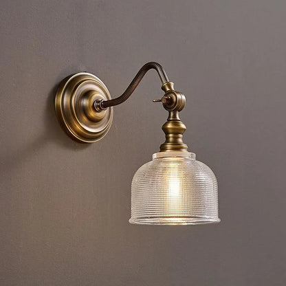 European brass wall light for living room