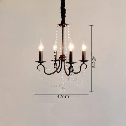 Noir french crystal loft piece