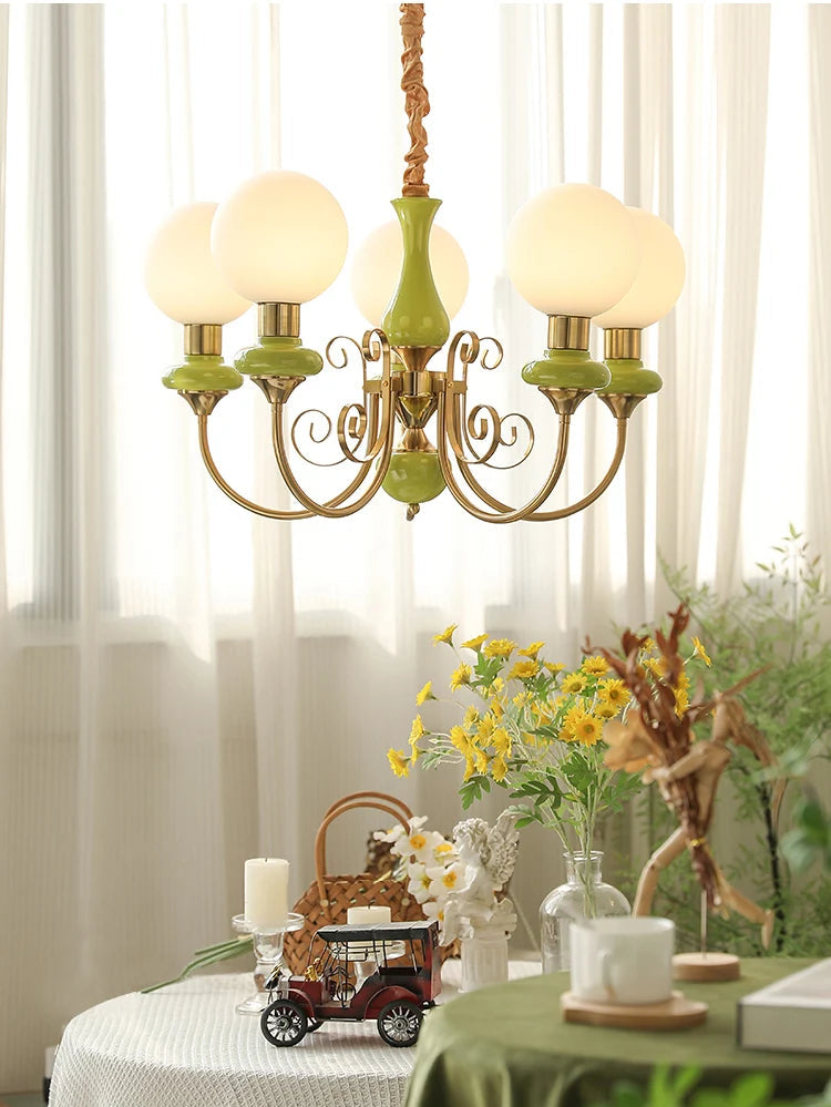 Pastorale crèmekleurige kroonluchter